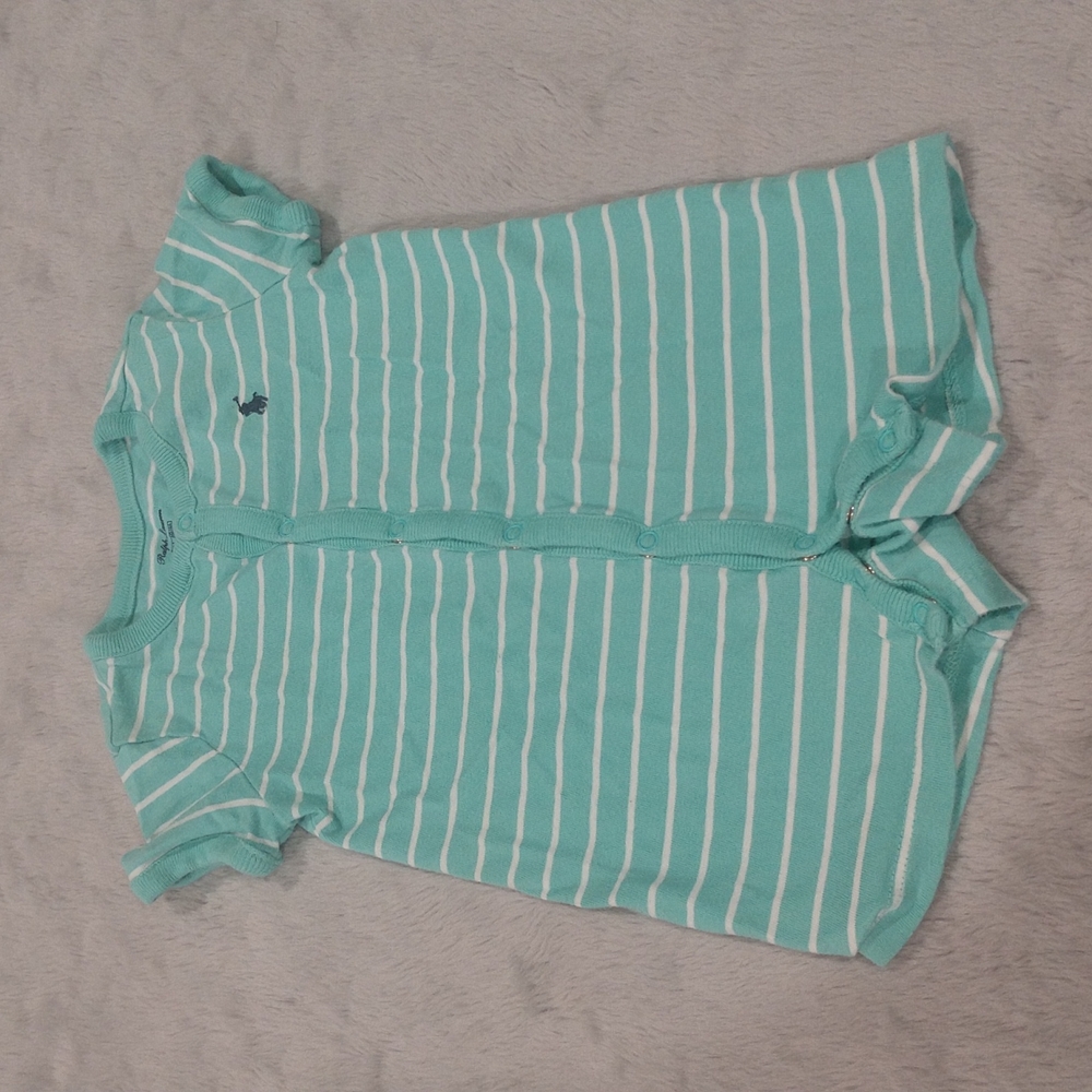 Polo Ralph Lauren Teal Baby Romper Size 3 Months